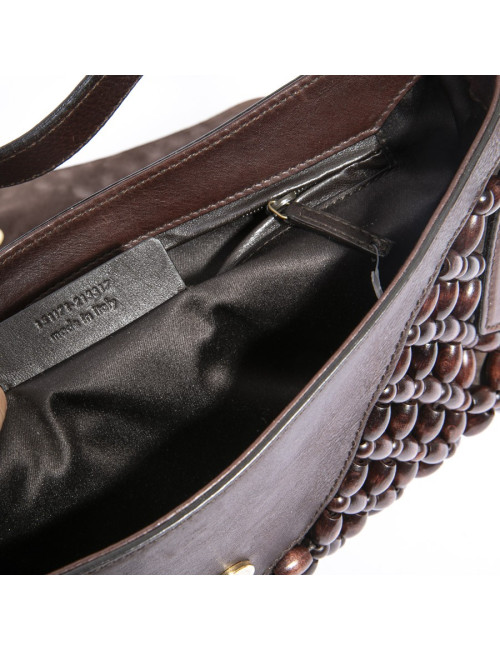 Sac YSL SAINT LAURENT en cuir marron