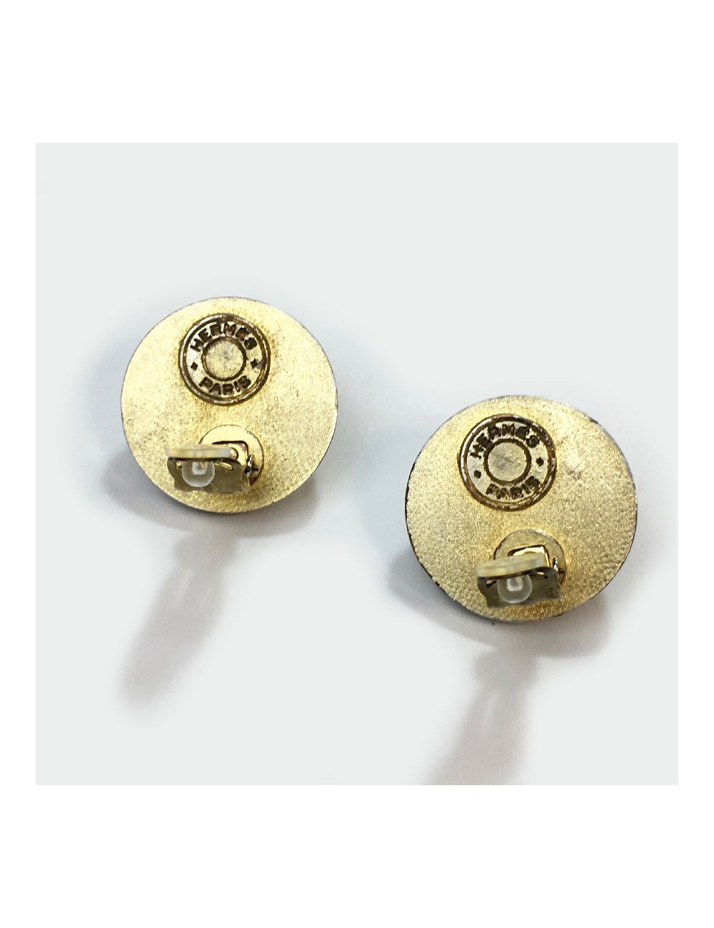Boucles d'oreille clips HERMES Vintage
