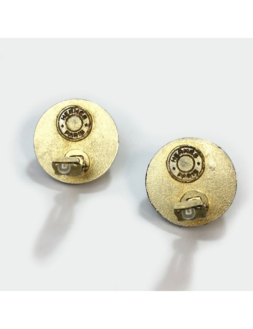 Boucles d'oreille clips HERMES Vintage