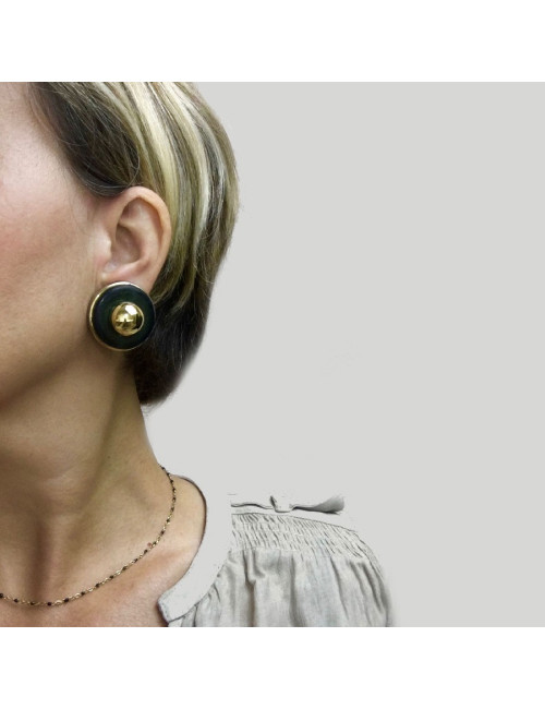 Boucles d'oreille clips HERMES Vintage