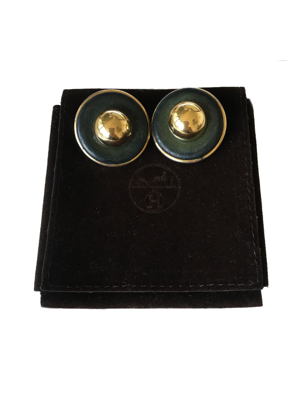 Boucles d'oreille clips HERMES Vintage