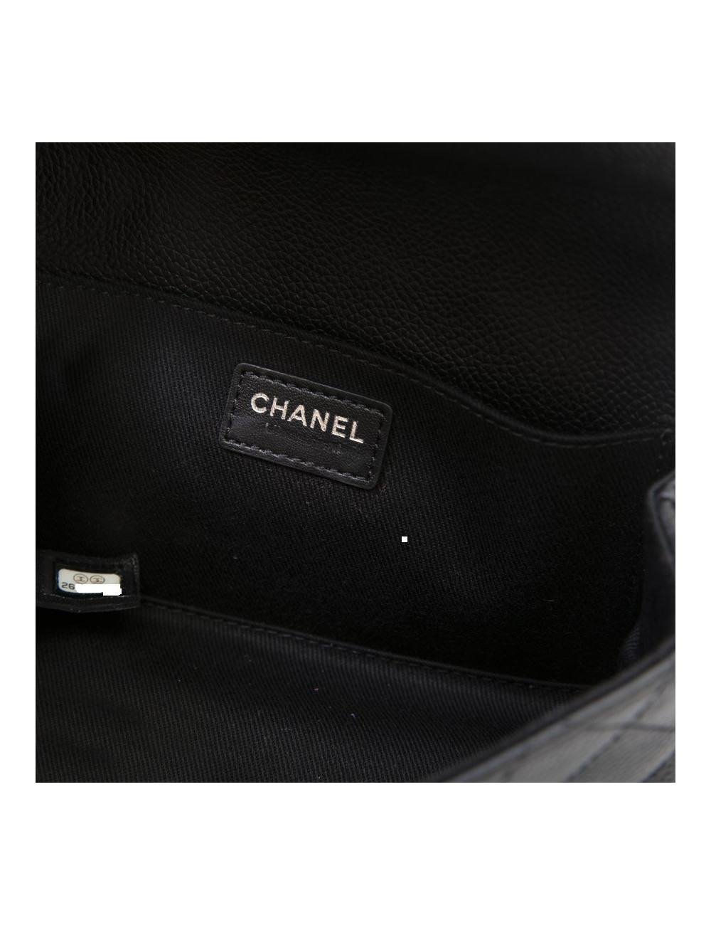 Banane CHANEL cuir grainé noir