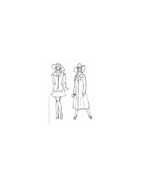 Manteau CHANEL en tweed noir Vintage