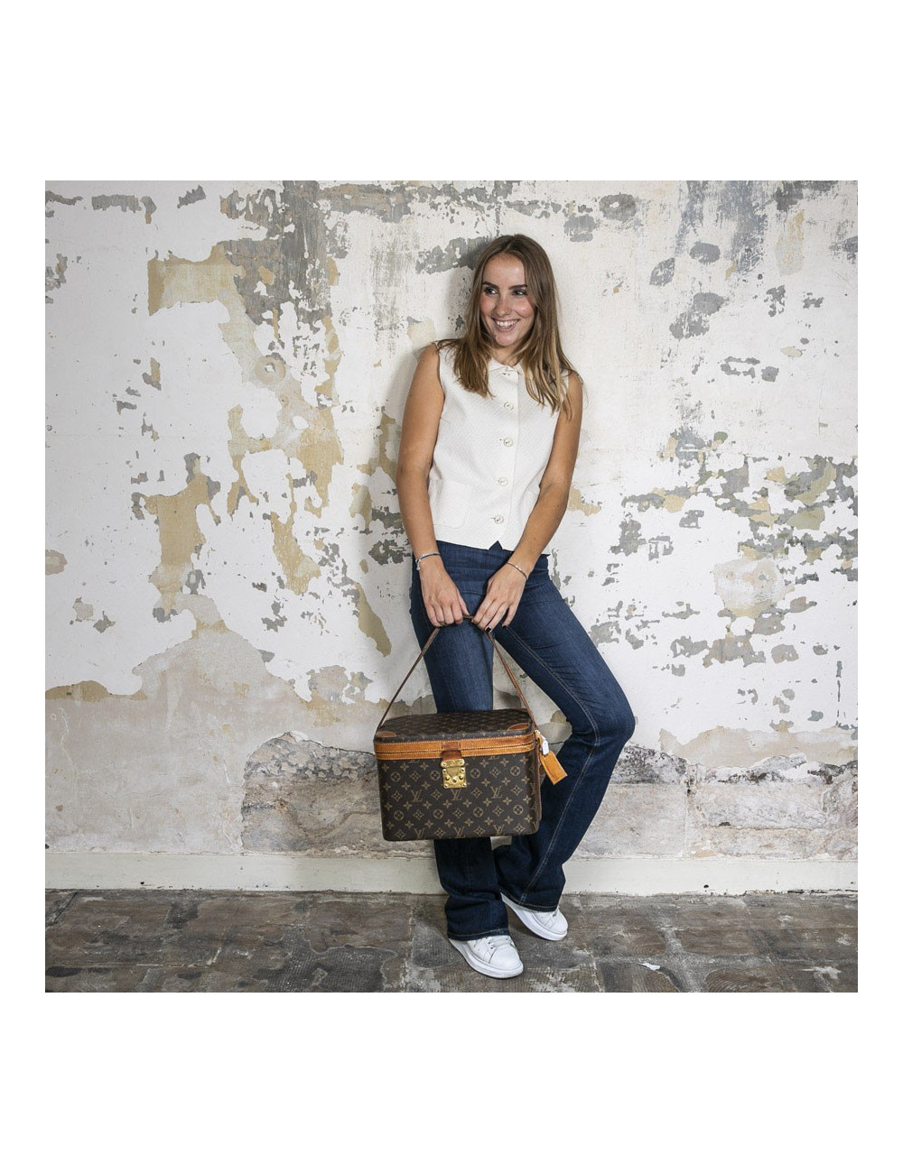 Vanity case LOUIS VUITTON toile monogram Vintage