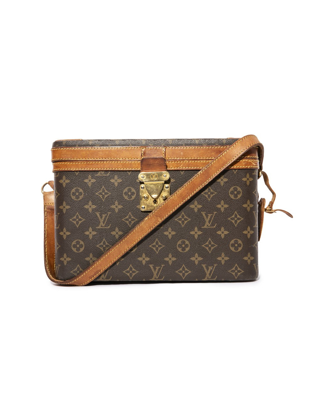 Vanity case LOUIS VUITTON toile monogram marron Vintage
