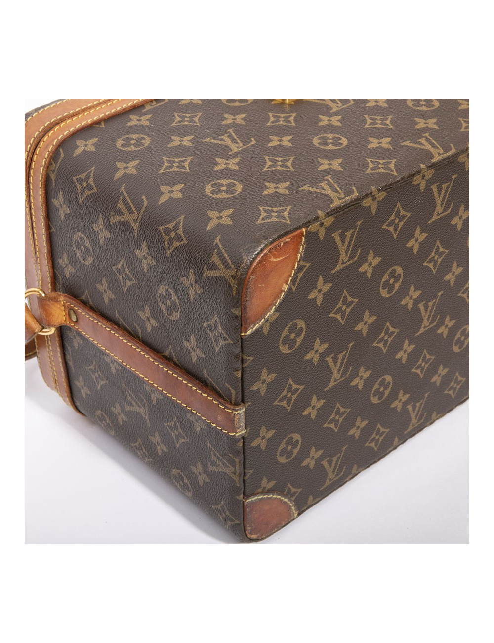 Vanity case LOUIS VUITTON toile monogram marron Vintage