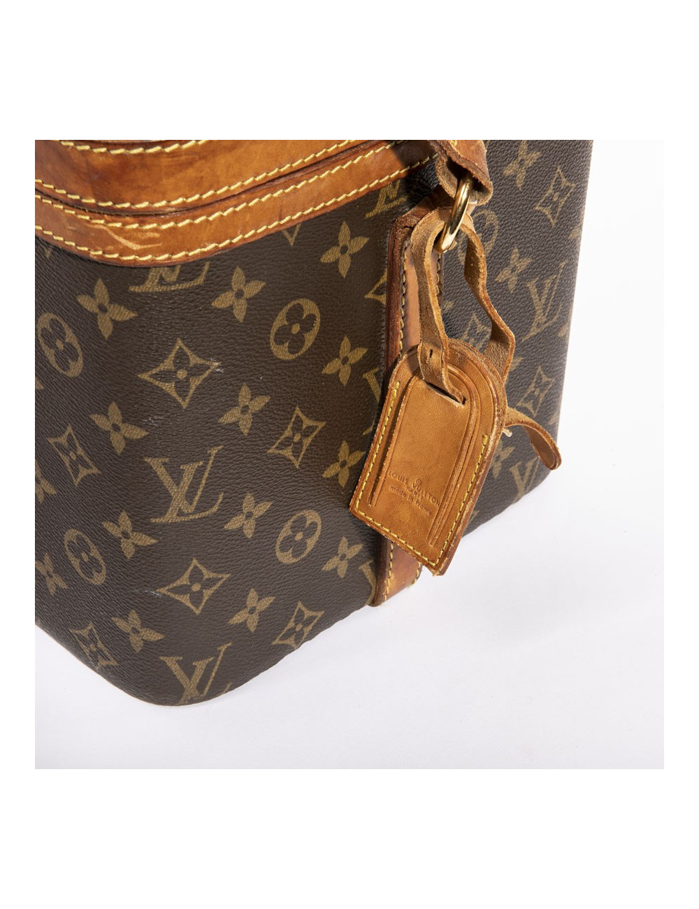 Vanity case LOUIS VUITTON toile monogram marron Vintage