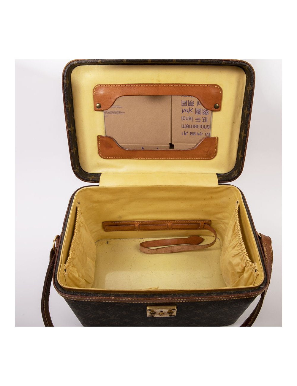 Vanity case LOUIS VUITTON toile monogram marron Vintage