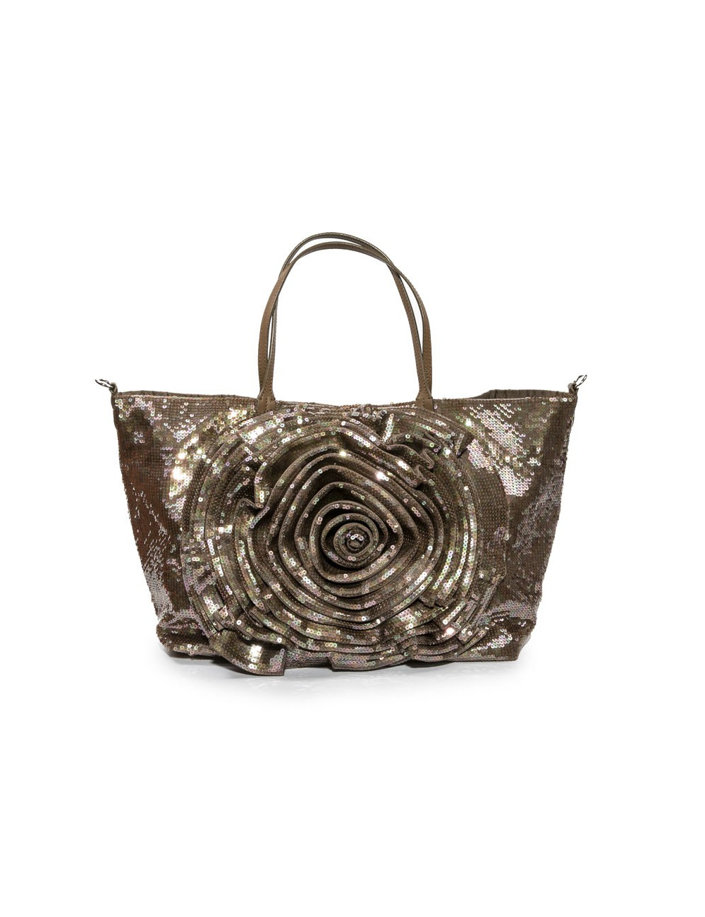 VALENTINO tote bag in brown sequins