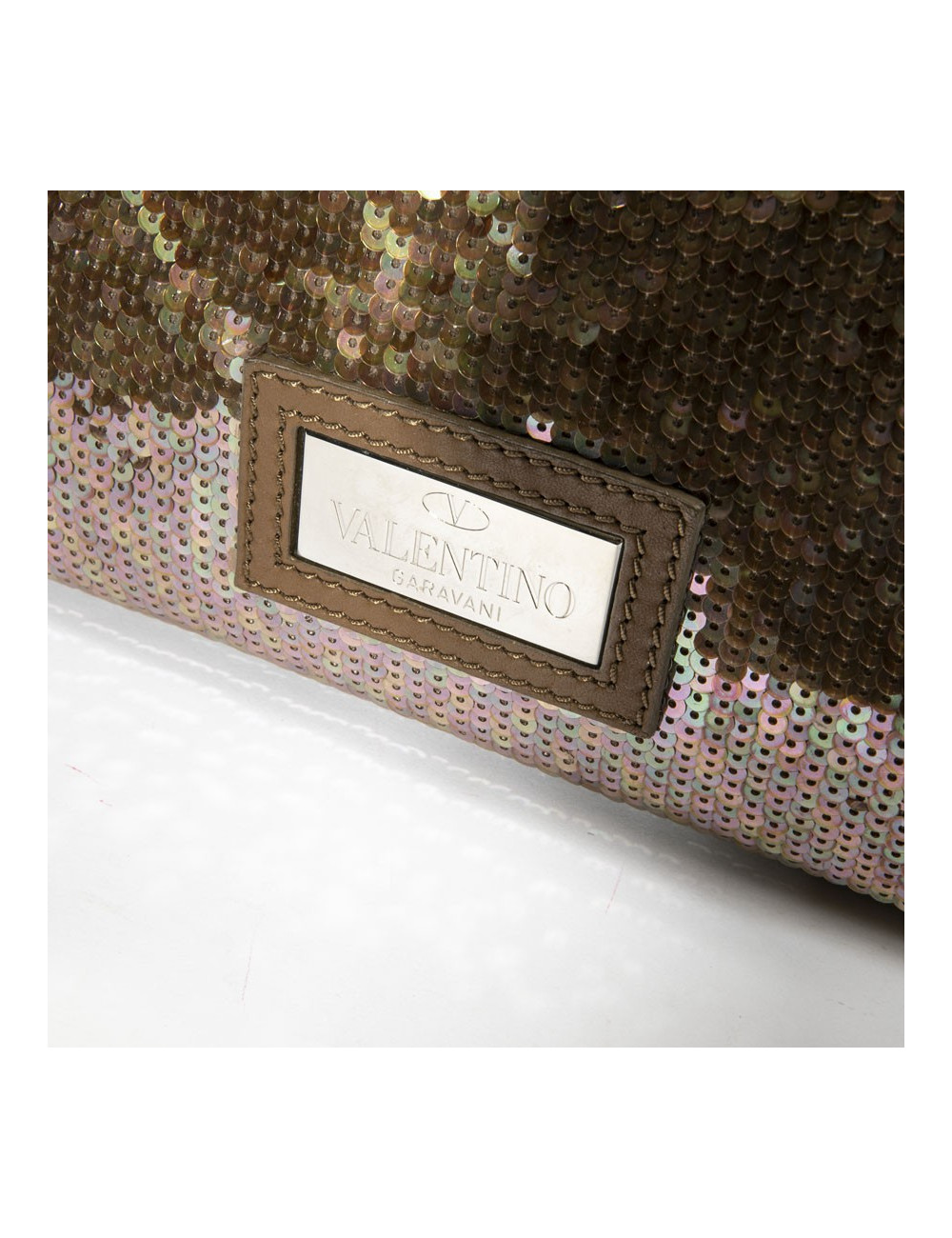 VALENTINO tote bag in brown sequins