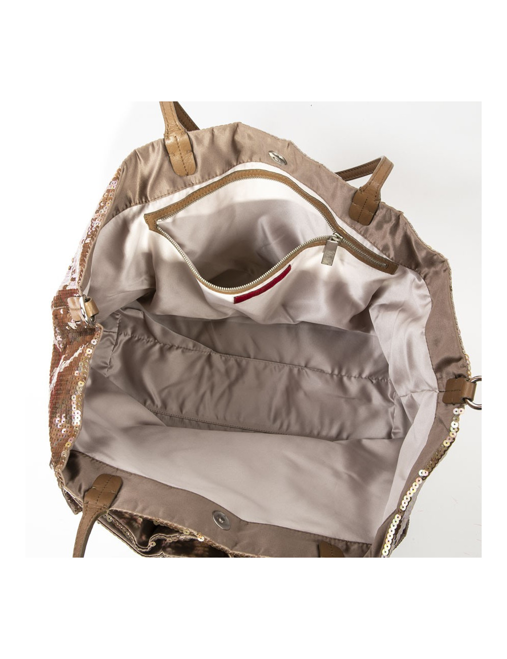 VALENTINO tote bag in brown sequins