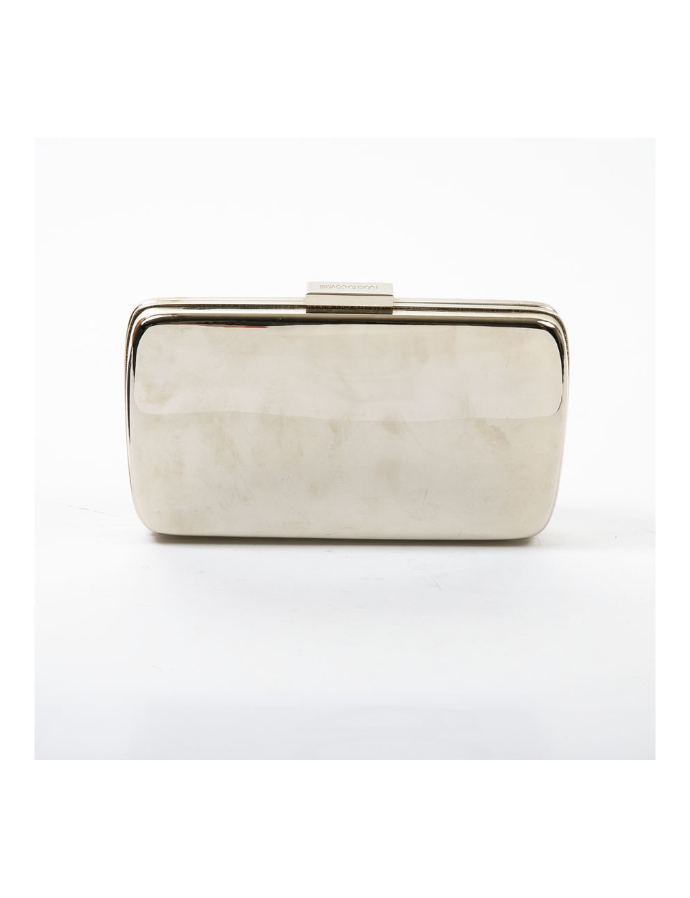 Minaudière ROBERTO CAVALLI en métal doré et serpent bijou