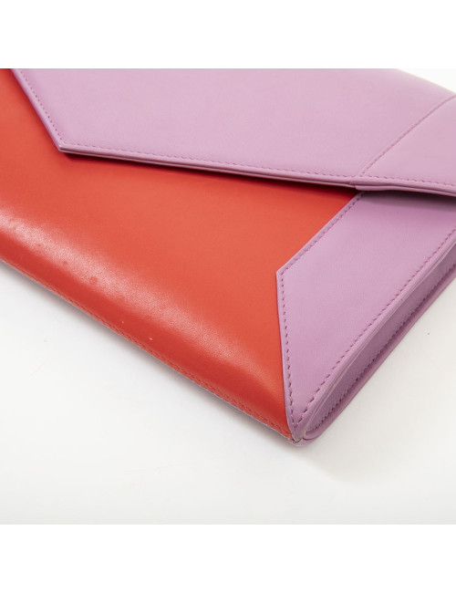 Pochette YLIANA YEPEZ cuir bicolore