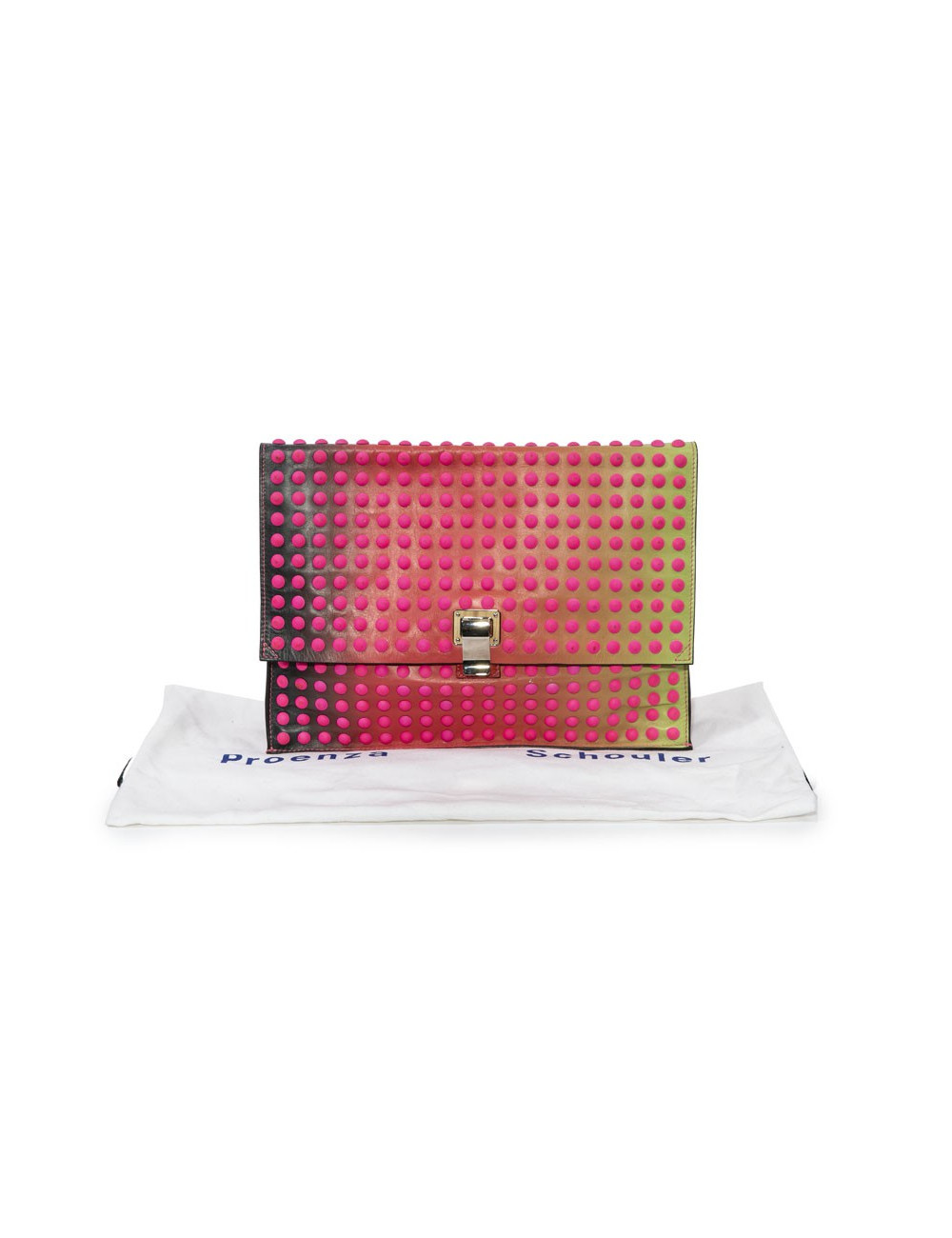 Pochette PROENZA SCHOULER en PVC dégradé de couleurs