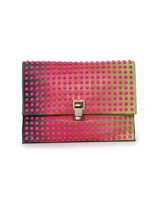 Pochette PROENZA SCHOULER en PVC dégradé de couleurs