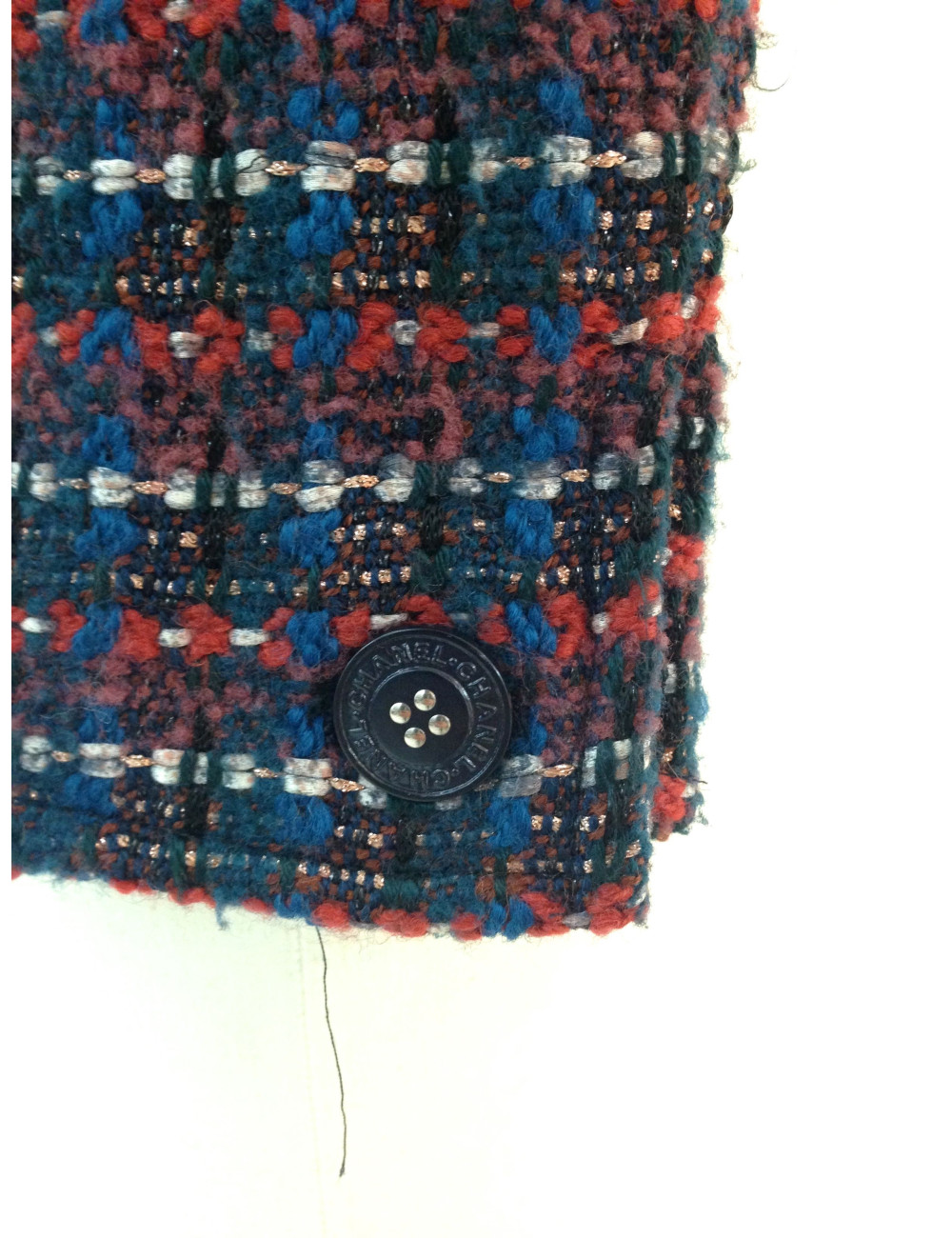 Veste CHANEL en tweed tricolore