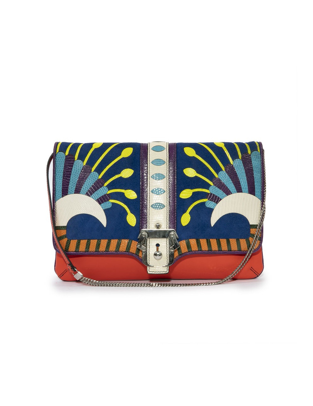 Sac YLIANA YEPEZ cuir et veau velours Toucans