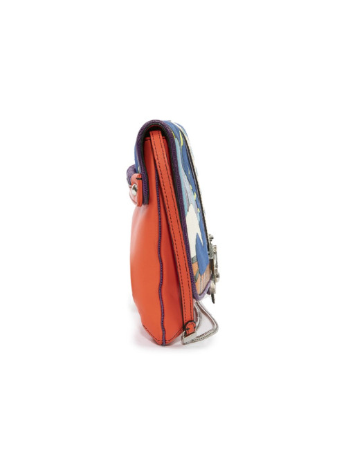 Sac YLIANA YEPEZ cuir et veau velours Toucans