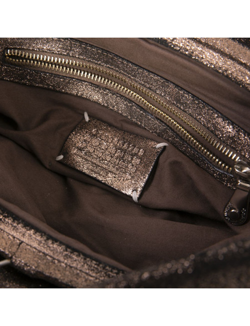 MARTIN MARGIELA golden brown clutch