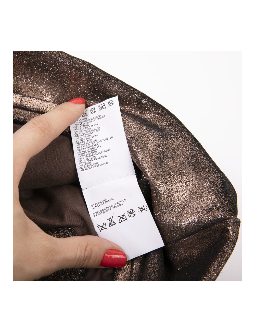 MARTIN MARGIELA golden brown clutch