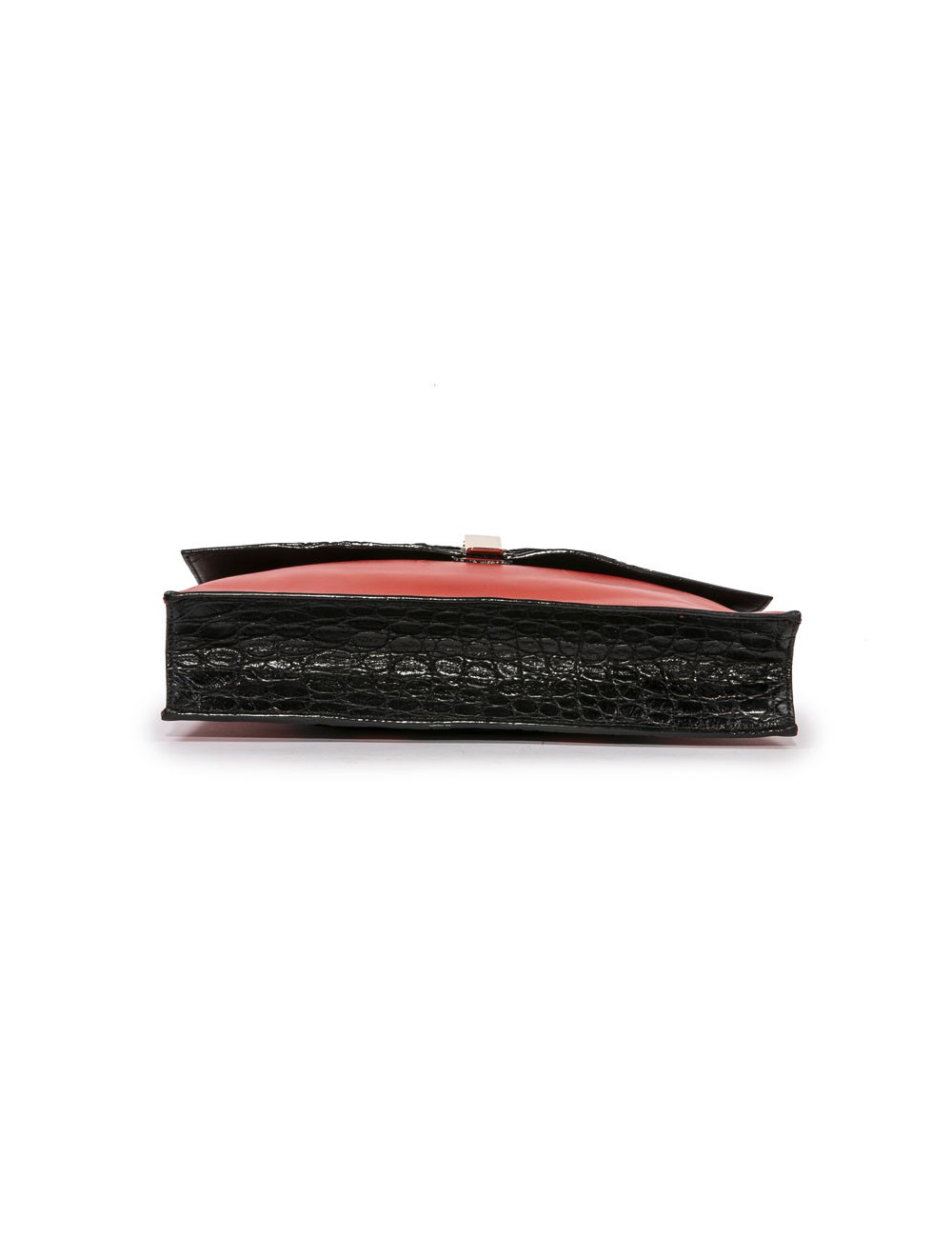 Pochette PROENZA SCHOULER cuir rouge et peau exotique noire
