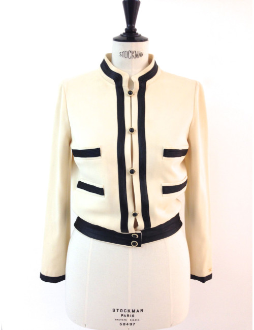 Veste CHANEL en laine inspiration asiatique