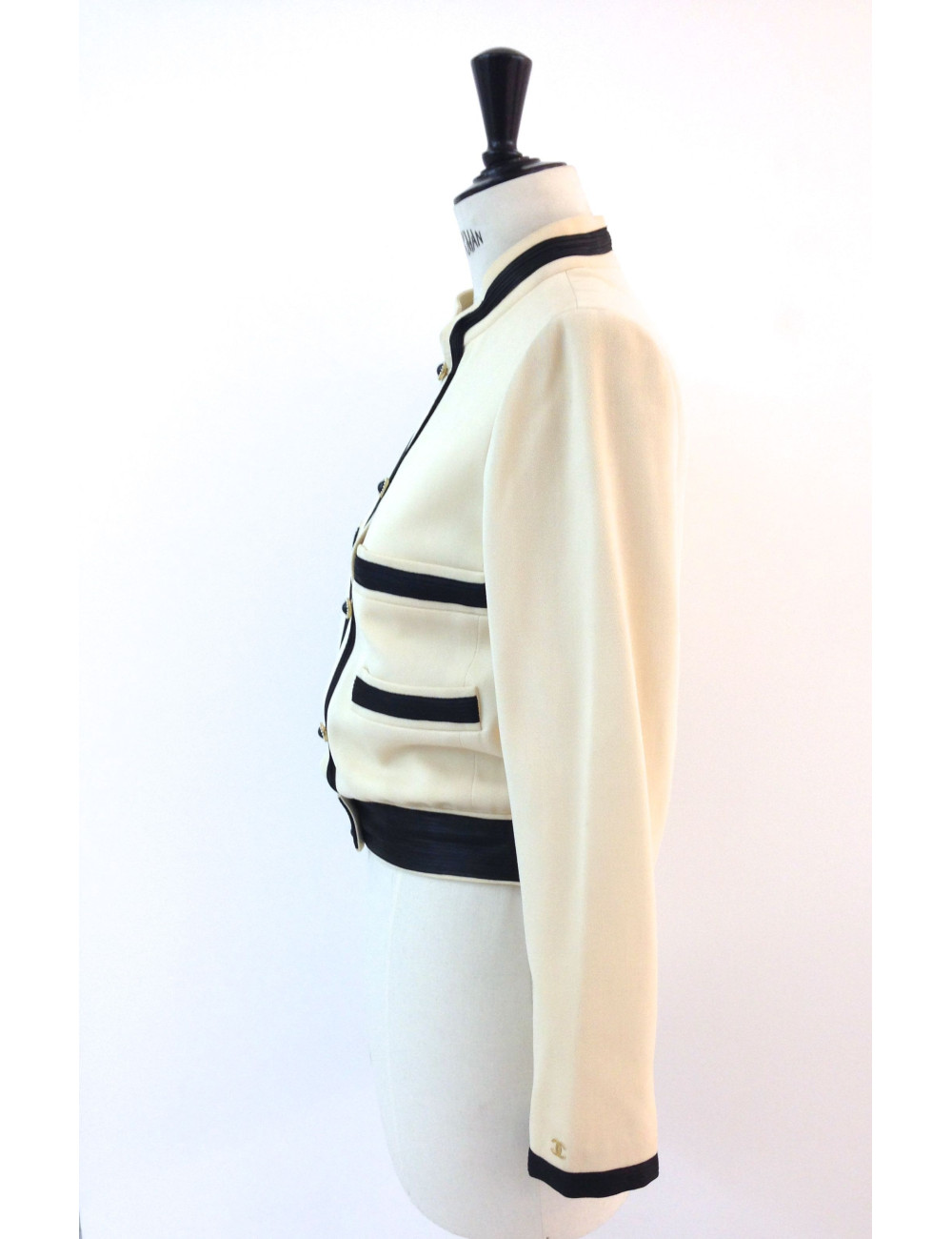 Veste CHANEL en laine inspiration asiatique