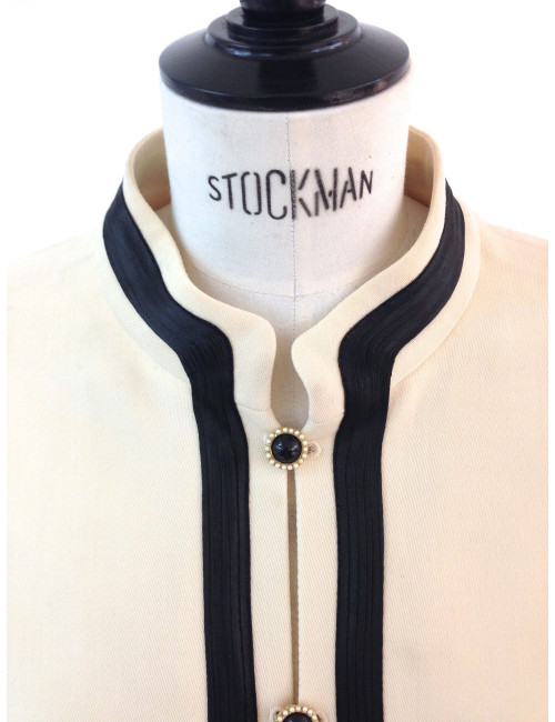 Veste CHANEL en laine inspiration asiatique