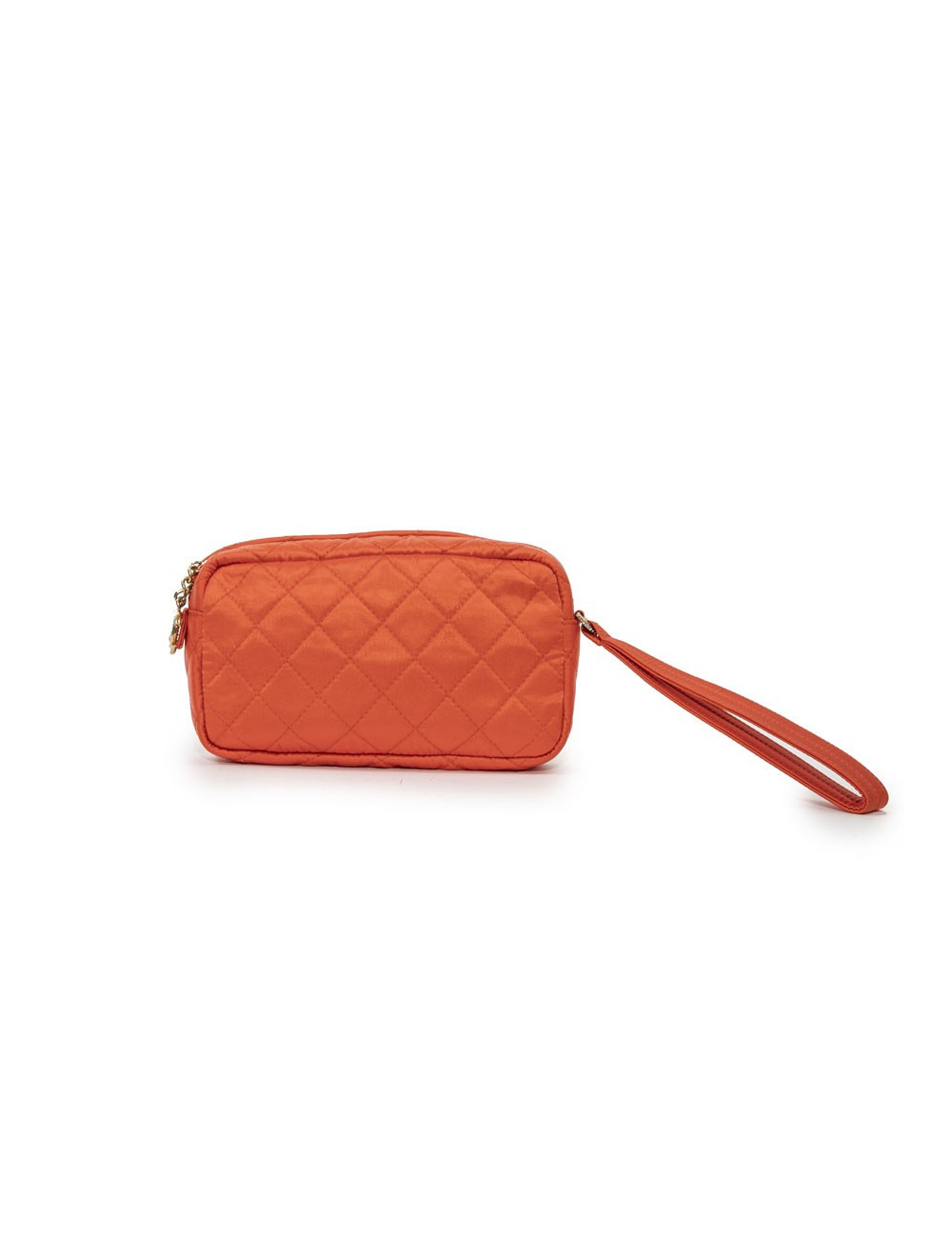 Pochette CHANEL toile parachute orange