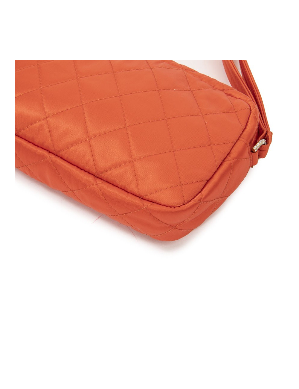 Pochette CHANEL toile parachute orange