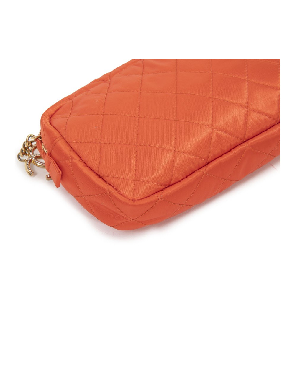 Pochette CHANEL toile parachute orange