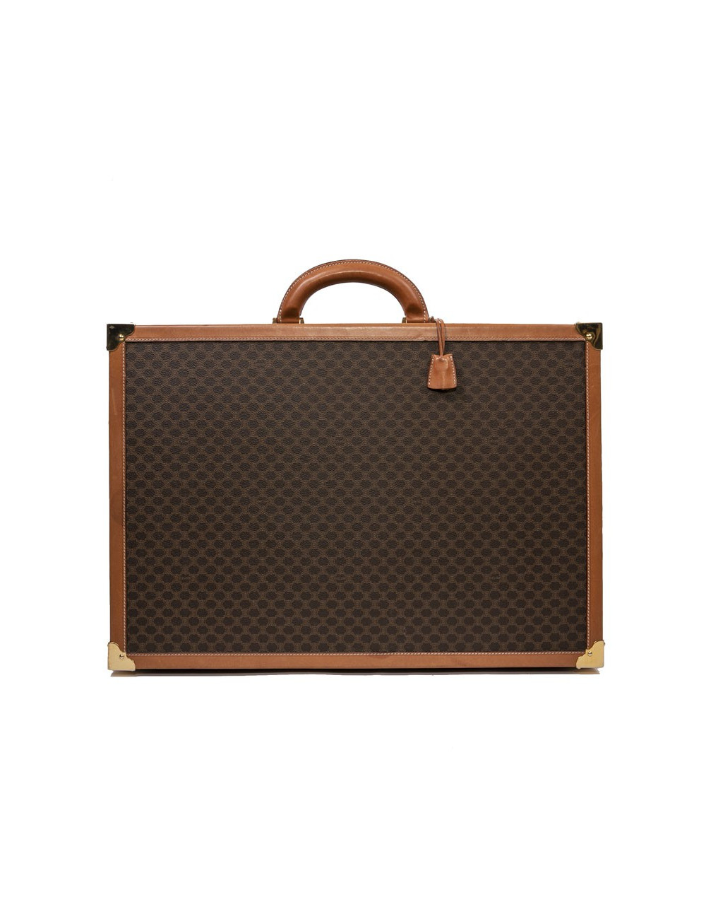 Valise CELINE en toile monogram marron