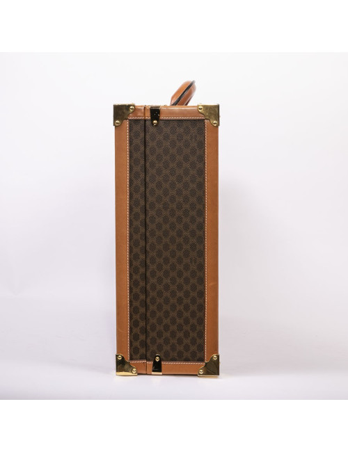 Valise CELINE en toile monogram marron