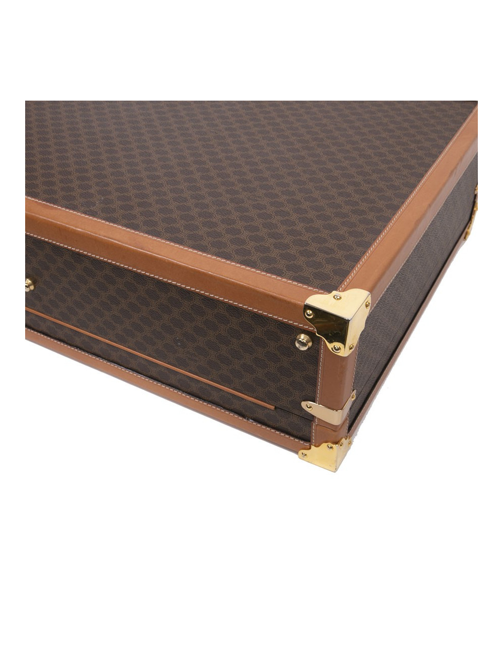 Valise CELINE en toile monogram marron