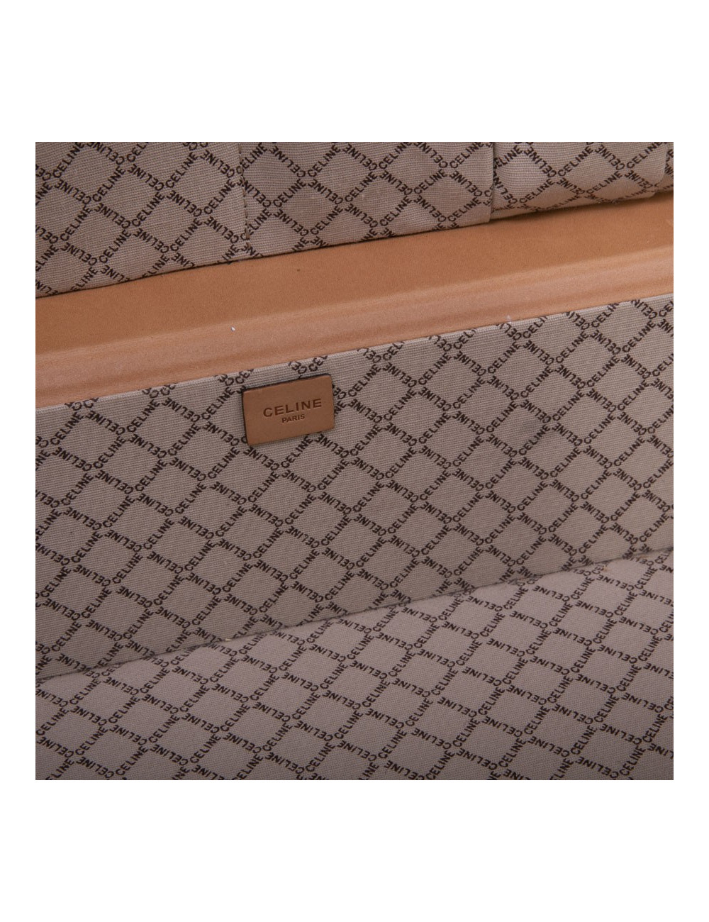 Valise CELINE en toile monogram marron