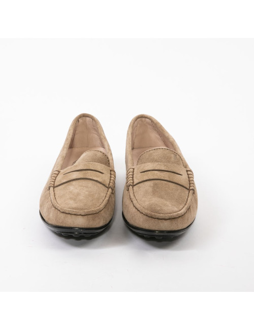 Mocassins T 38 TODS daim marron clair