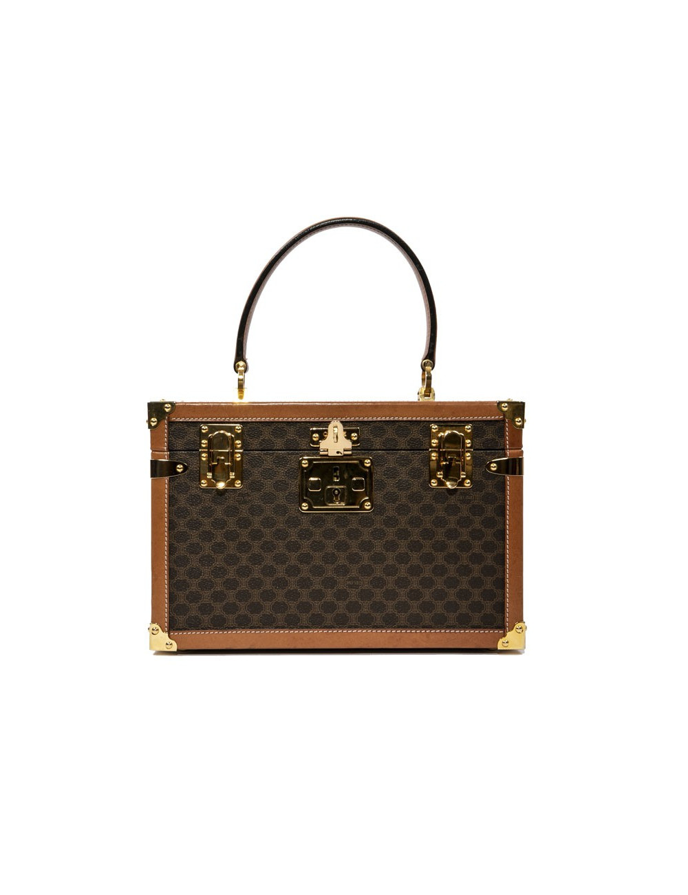 Vanity case CELINE en toile monogram marron