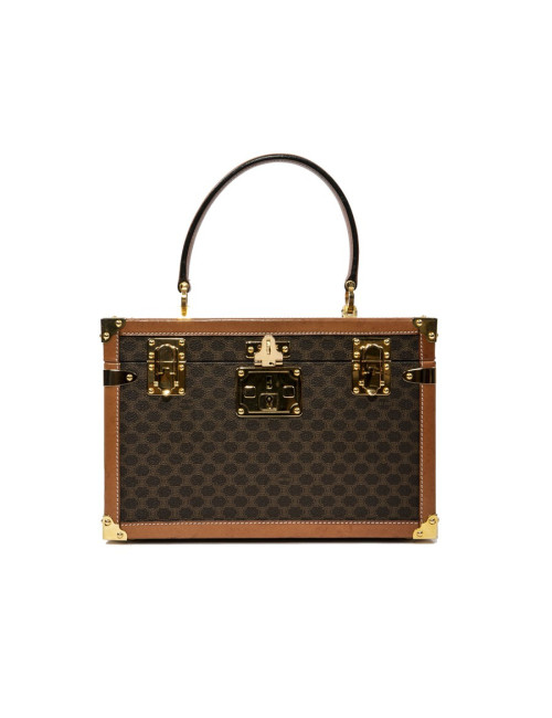 Vanity CELINE en toile monogram marron
