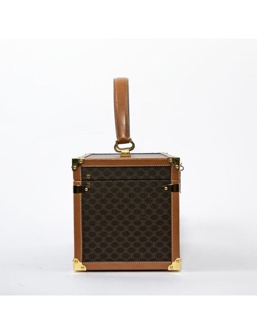 CELINE vanity case in brown monogram canvas