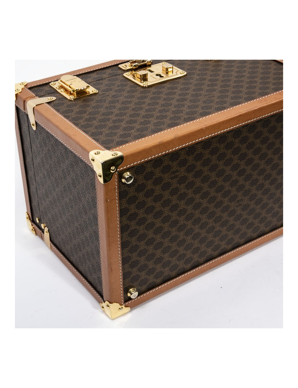 Vanity case CELINE en toile monogram marron
