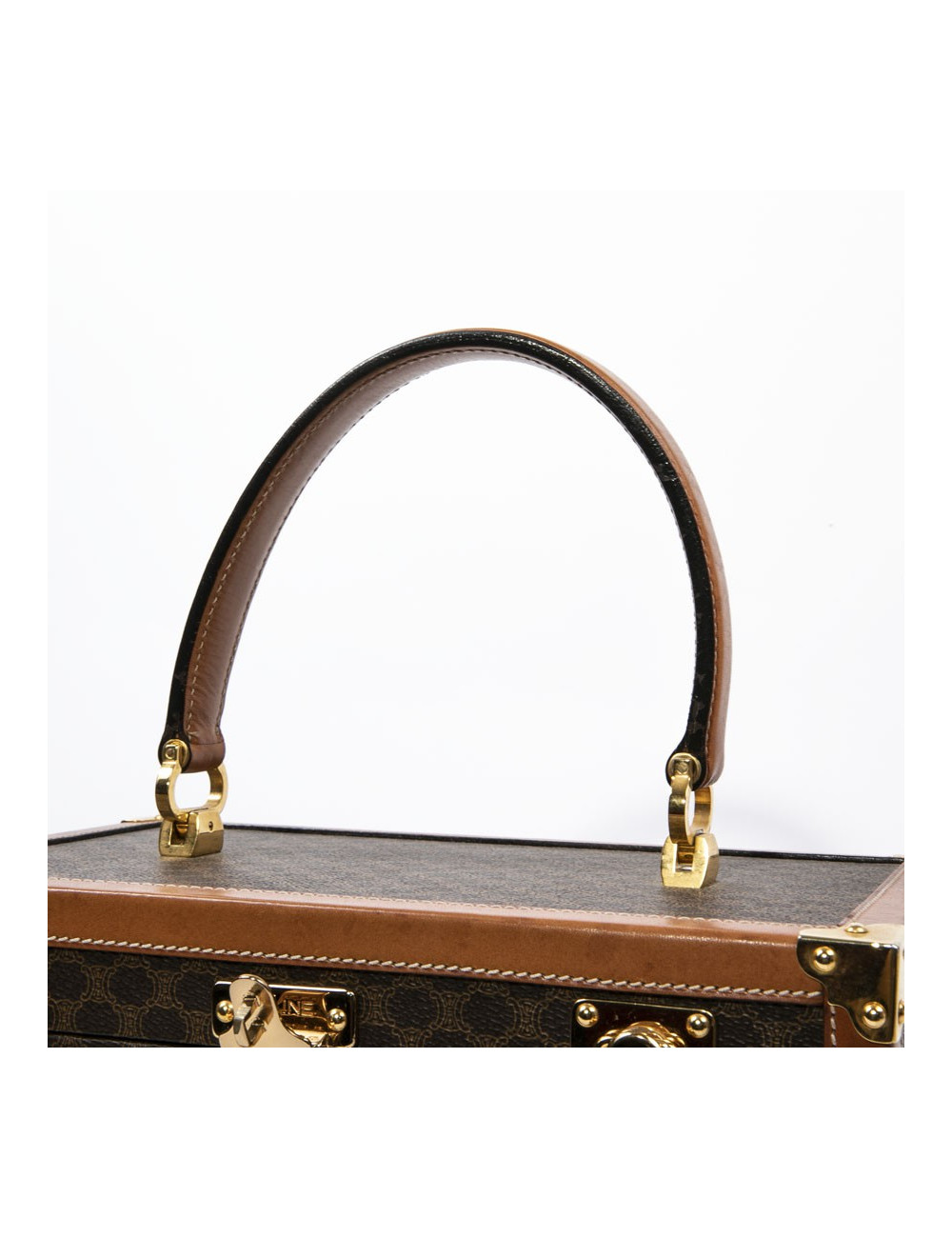 Vanity case CELINE en toile monogram marron
