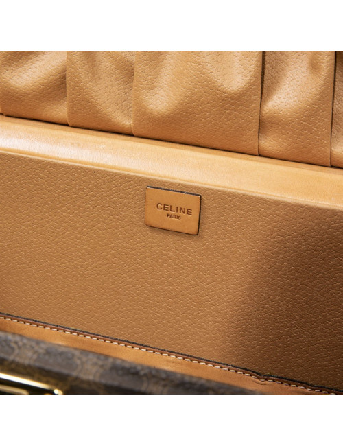 CELINE vanity case in brown monogram canvas