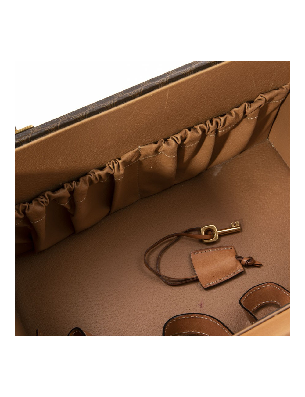 Vanity case CELINE en toile monogram marron