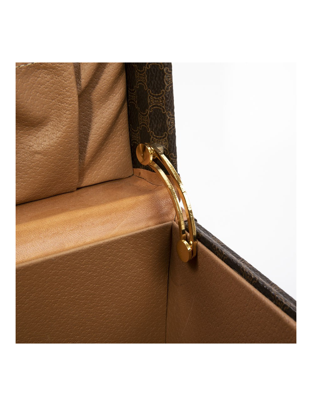 Vanity case CELINE en toile monogram marron