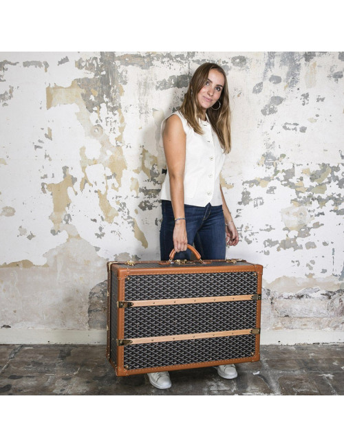 GOYARD Monogram large and rigid travel trunk 