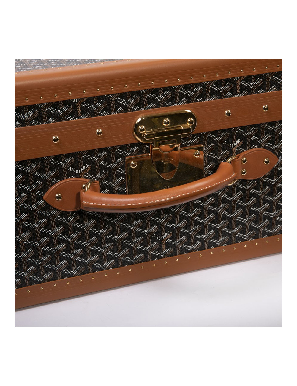 GOYARD Monogram large and rigid travel trunk 