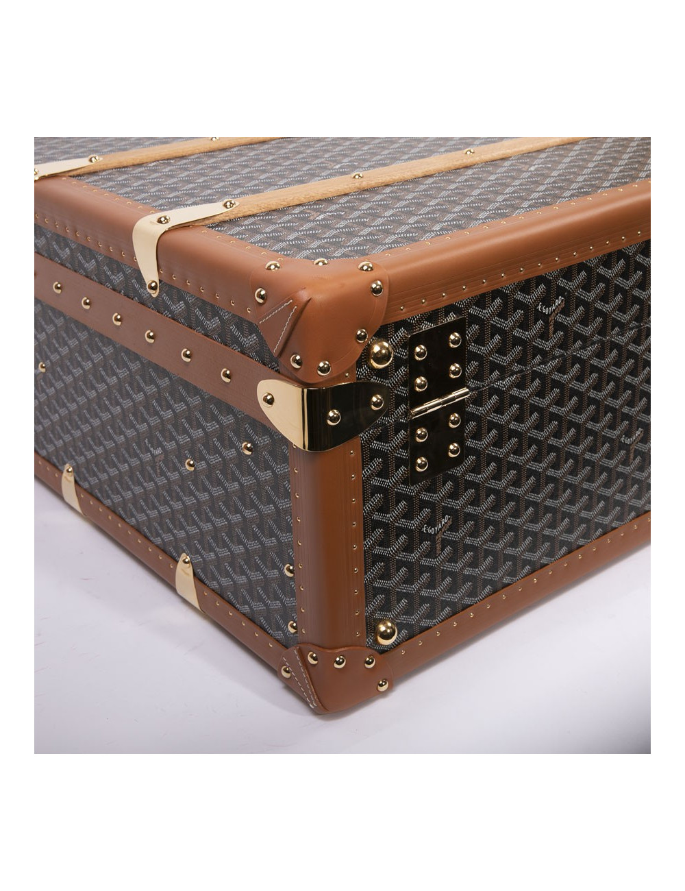 GOYARD Monogram large and rigid travel trunk 
