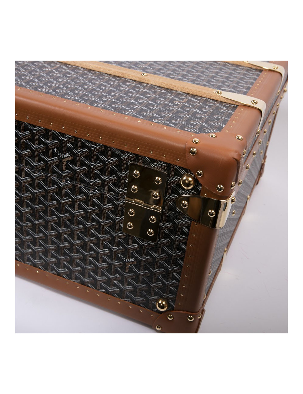 GOYARD Monogram large and rigid travel trunk 