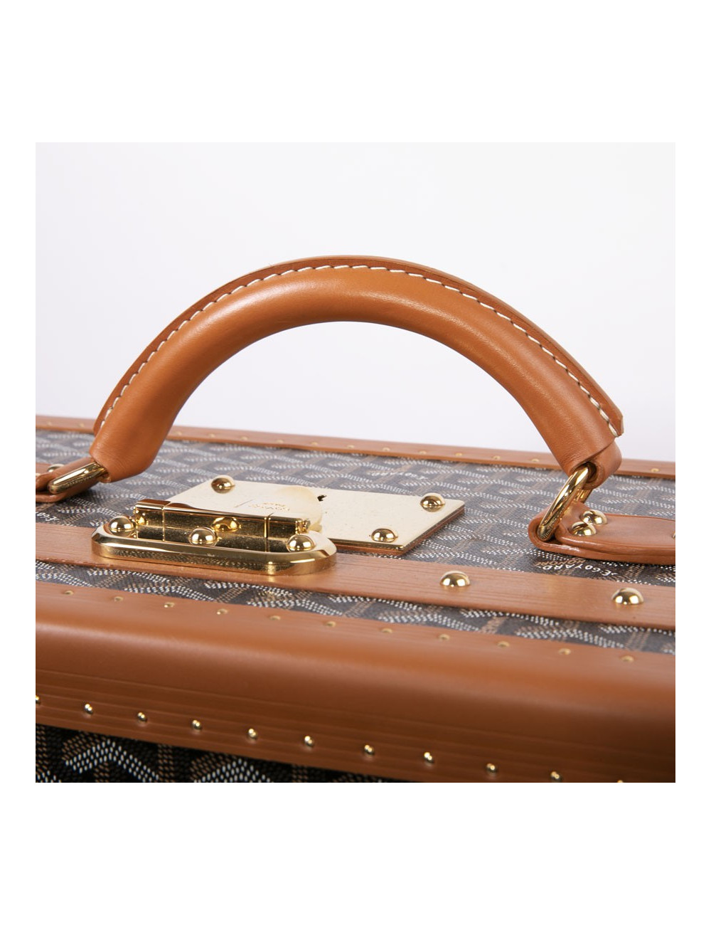GOYARD Monogram large and rigid travel trunk 