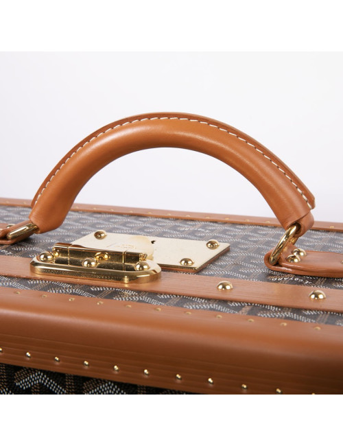 GOYARD Monogram large and rigid travel trunk 